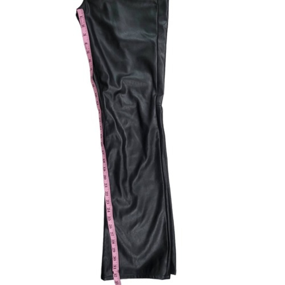 GAP Baby Boot Mid Rise Faux Leather Pants Black Women's Size 29 8 - Picture 9 of 12